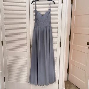 Azazie Cora Fog Maxi Dress - A8